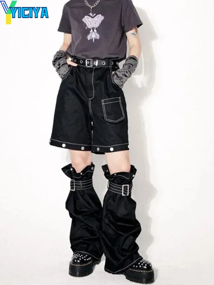 

Женские джинсы со съемной талией Y2K, прямые джинсы в стиле ретро, брюки-карго с широкими штанинами, брюки для женщин, лето 2022