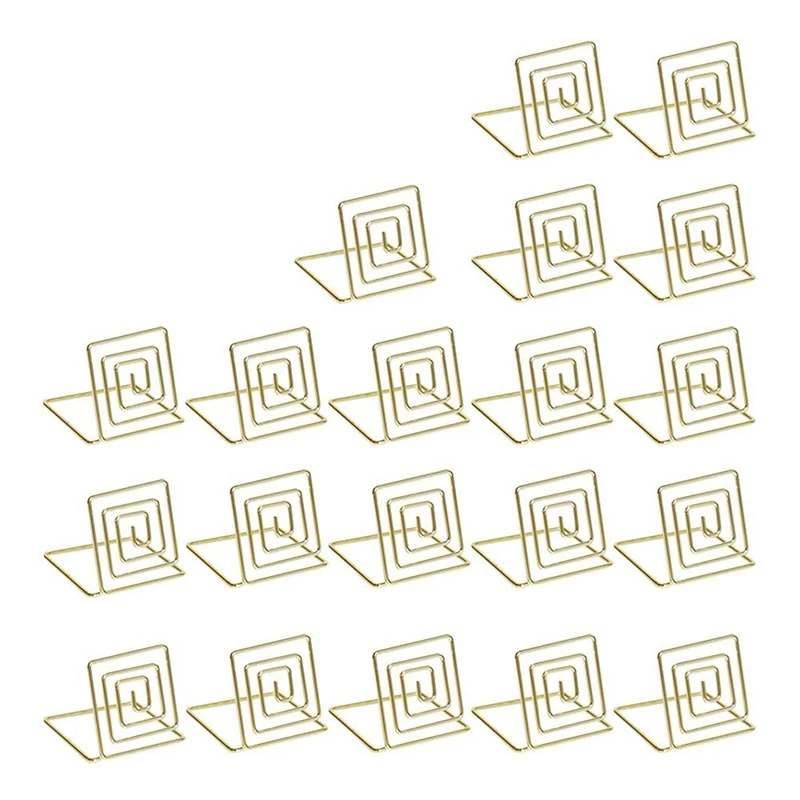 

JFBL Hot 20 Pack Wedding Card Holder Memo Holder Photo Holder Table Number Holder Label Holder