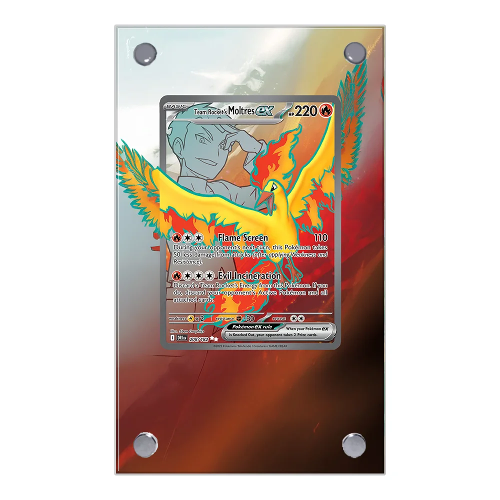 Витрина для коллекционных карточек Yanmega Moltres Zacian Extended Art, подставка для карточек с расширенной росписью, аниме-витрина (без карточек) (art.: 3920d4eecb038) - 3920d4eecb038