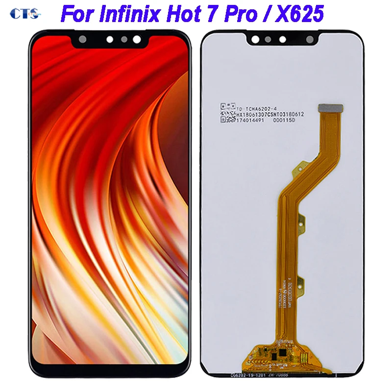 

6.2" LCD For Infinix Hot 7 Pro X625, X625B, X625, X625D Display Touch Panel Screen Digitizer Assembly For Infinix Hot 7 7Pro
