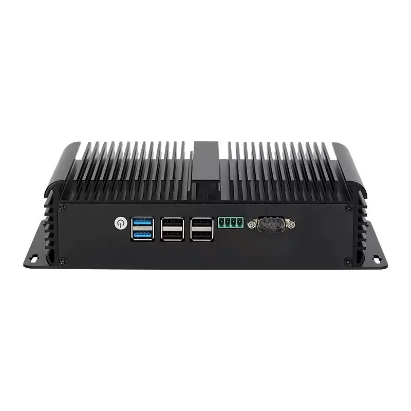 Промышленный мини-ПК Helorpc с поддержкой Inter N100 WIN10 LINUX RS232 RS485 4x2 5G LAN 1xHDMI2.0 6xUSB