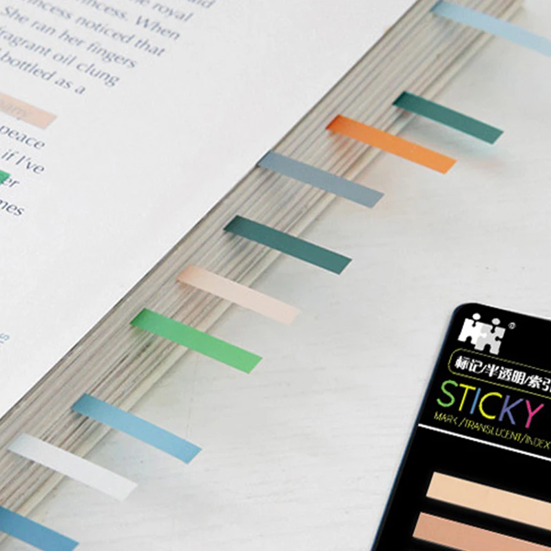 300 листов наклейки на индекс радужного цвета записная книжка водонепроницаемые