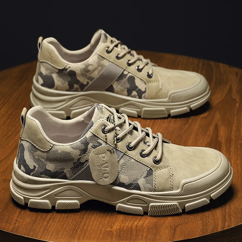 

YeddaMavis New Sneakers Shoes for Men Breathable Camouflage Men's Shoes Casual Tooling Low-top Canvas Shoes Men Sneakers Shoes