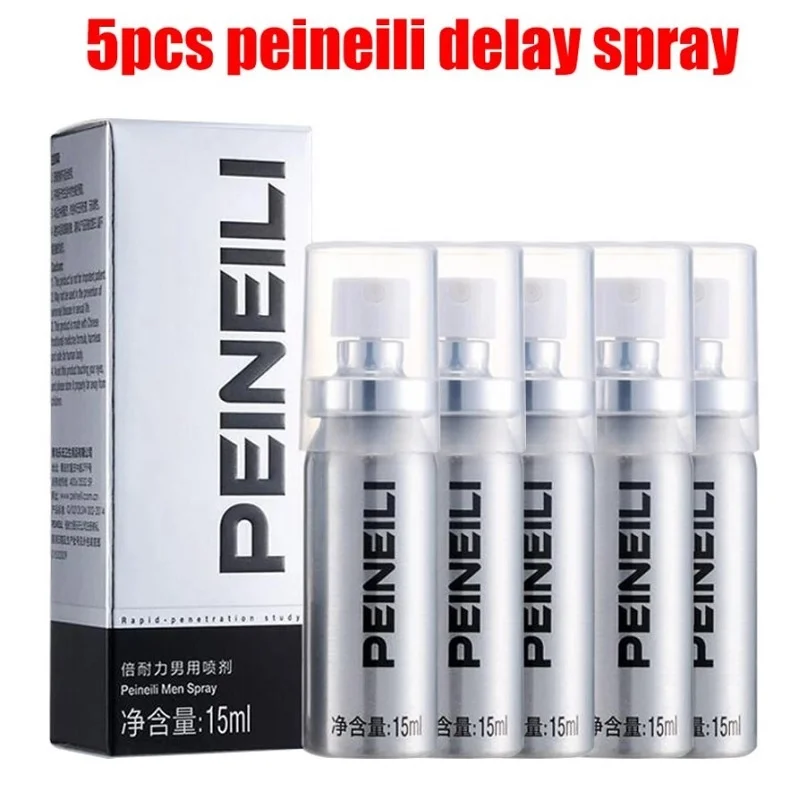 

5PCS Peineili Delay Spray Massage oil Male Delay for Men Spray Male External Use Anti Premature Ejaculation Prolong 60 Minutes
