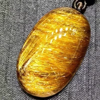 natural copper rutilated quartz oval pendant brazil 3622 514 5mm cat eye rutilated wealthy women men jewelry aaaaaa