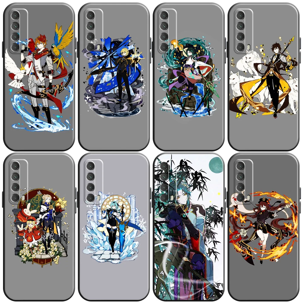

Genshin Impact Project Game Phone Case For Huawei P Smart Z 2019 2021 P20 P20 P30 Lite Pro P40 Lite 5G Back Funda