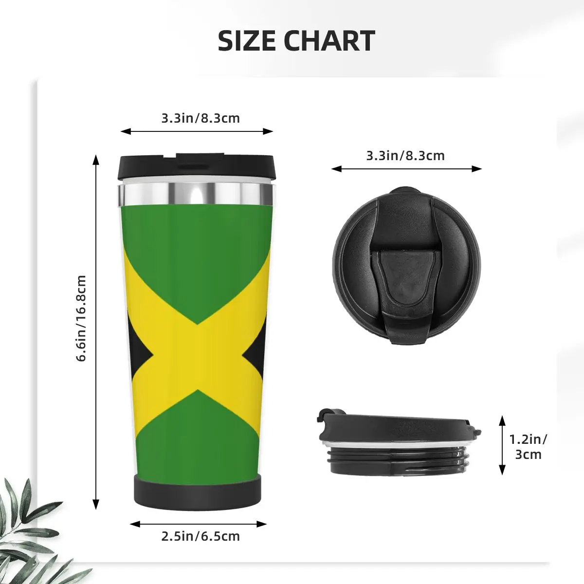 Jamaica Jamaican Flag Raggae Double Insulated Water Cup Cute Vacuum bottle Mug Humor Heat Insulation beer mugs |
