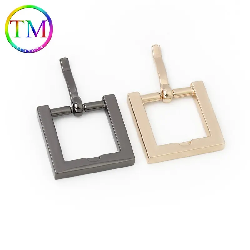 10-50Pcs High Quality Turn Buckle Flat Square Metal Pin Buckles Strap Webbing Adjustable Buckles Purse Bag Belt Accessories