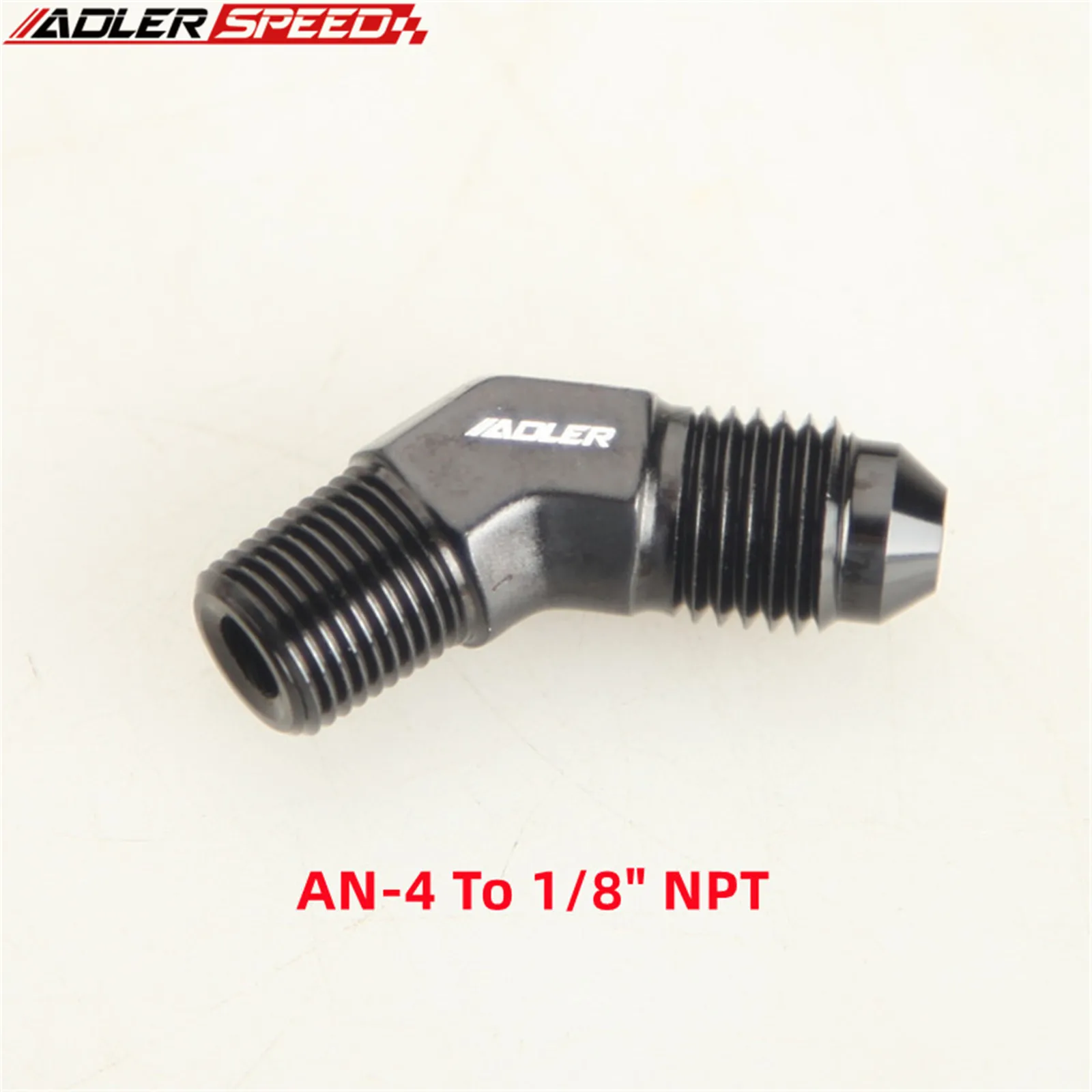 

45/90 градусов 4AN AN-4 до 1/8 дюйма NPT переходник мужской шланговый фитинг адаптер алюминий синий/черный