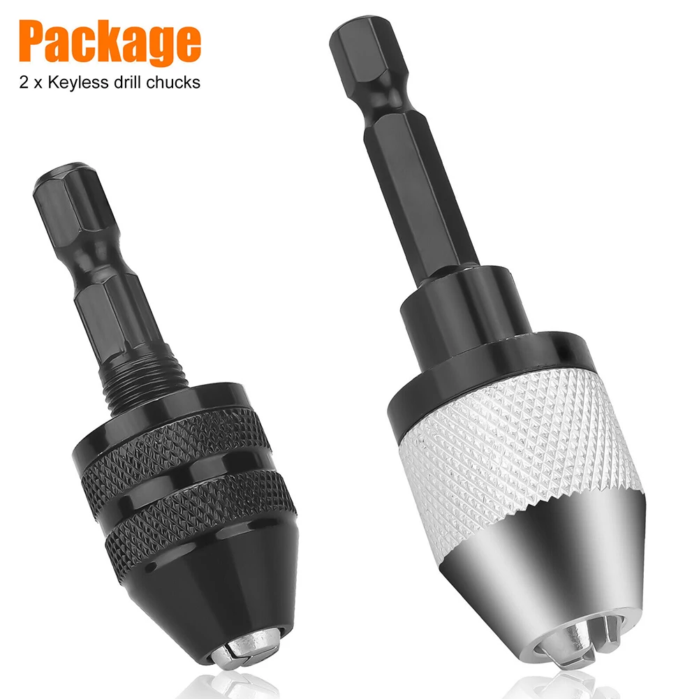 

Hex Shank Keyless Drill Chucks Adapter Chuck Converter Fits Most Drills