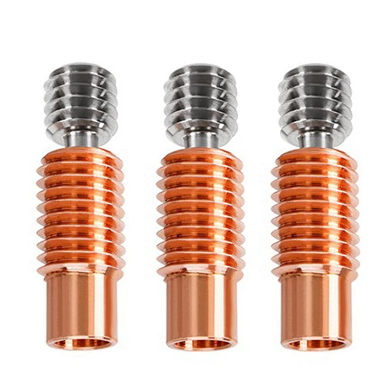 

3 шт. высокотемпературная Резьбовая горловина M6, для 1,75 мм расходных материалов, для E3D V5/V6, Prusa I3 MK3S