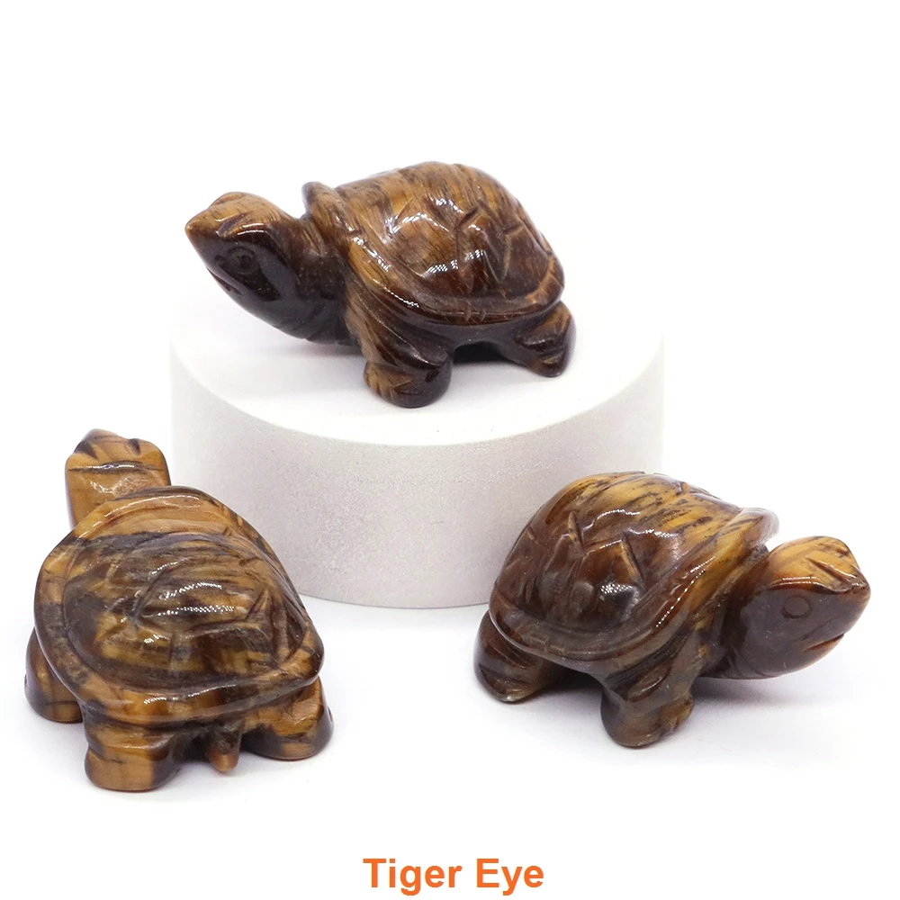 

Статуя черепахи из тигрового глаза