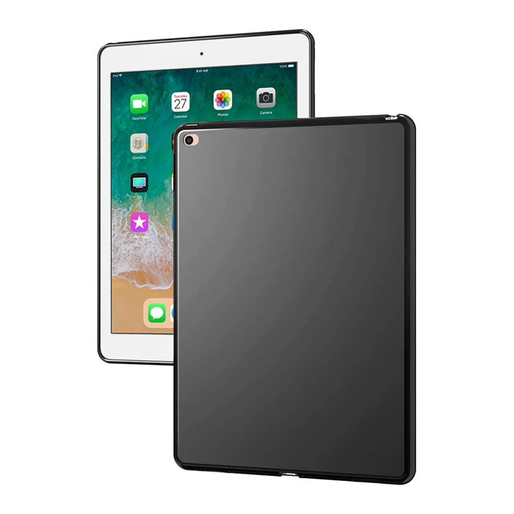 Ultra-Thin TPU Case For Apple iPad 5th 6th generation Tablet PC Soft Anti-Fall Shockproof Black Silicone Shell 9.7 |