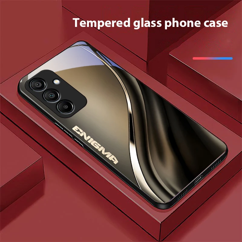 Фото Градиентная смесь серого цвета для Samsung A 20 30 A22 23 24 25 26 31 32 33 A34 35 42 50 51 52 53 54 55 56 A70 71 72 73 стеклянный чехол для телефона №5