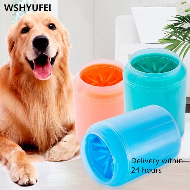 Dog Paw Cleaner Cup Soft Silicone Combs Portable Outdoor Pet towel Foot Washer Paw Clean Brush Quickly Wash Foot Cleaning Bucket 1