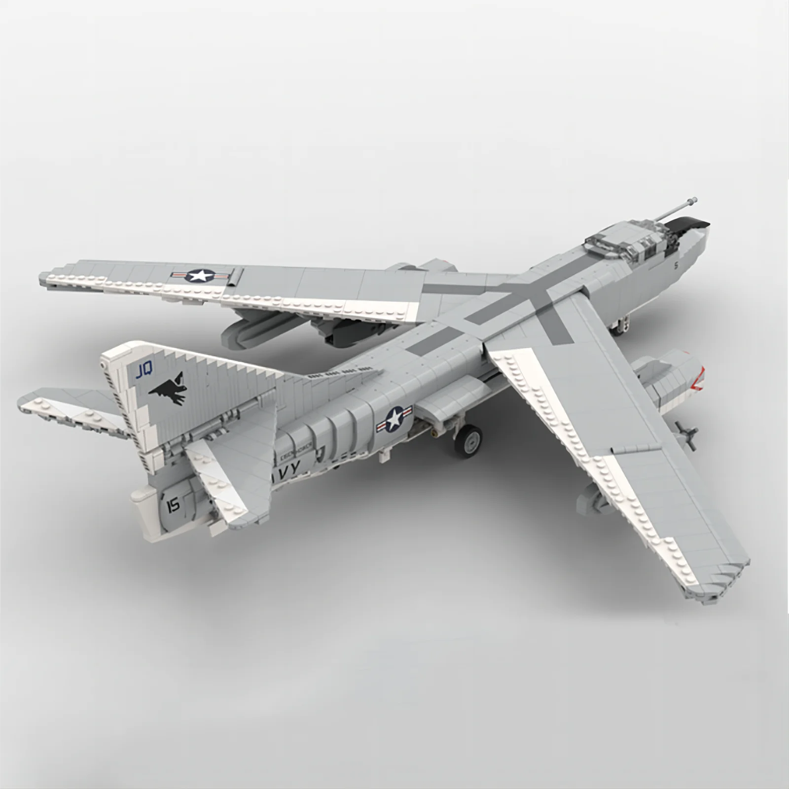 Военный масштаб 1:35 класса EA-3B Sky Samurai Fighter собранная игрушка из строительных