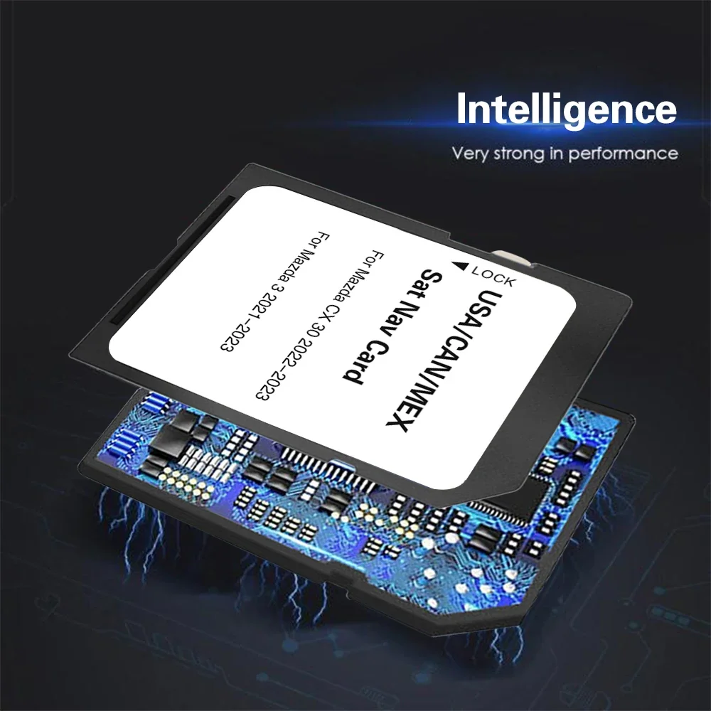 Автомобильная SD GPS-карта для Mazda 3 CX-30 2023 обновление навигаций в Северной Америке