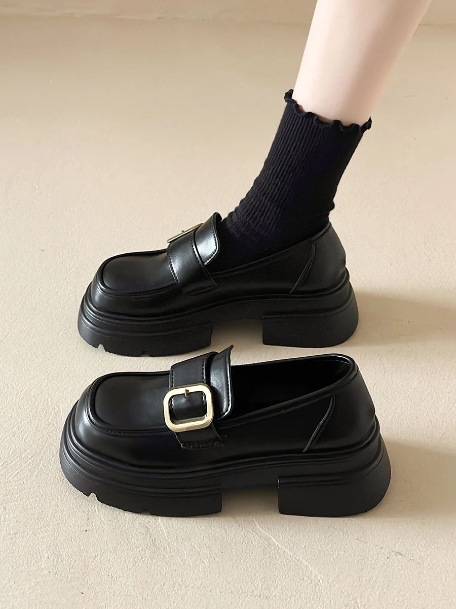 Повседневная женская обувь сабо лоферы на платформе с мехом оксфорды