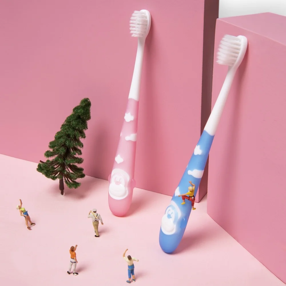 

Cartoon Cute Monkey 3-12 Years Old Independent Carton Packaging Without Fluorescent Agent Soft Hair Children's Toothbrush