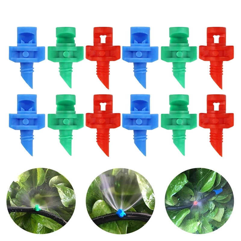 

50Pcs 90° 180° 360° Refraction Nozzle Atomizing Micro-Sprinkler Greenhouse Agriculture Sprinkling Irrigation Mist Sprayer Head