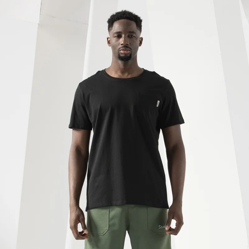 

Classic Men's Loose High Quality Casual Fashion Short Sleeve Solid Color Summer Cotton O-Neck T-Shirt 3XL 4XL 5XL