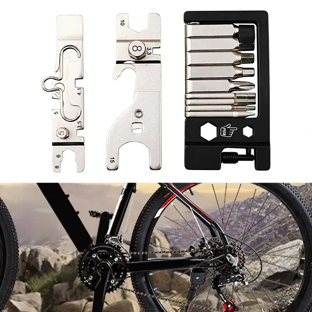 

1 Set Practical Tire-lever Screwdriver Multi Tool Corrosion-Resistant Multifunctional Bike Tool Good Toughness Cycling Tool