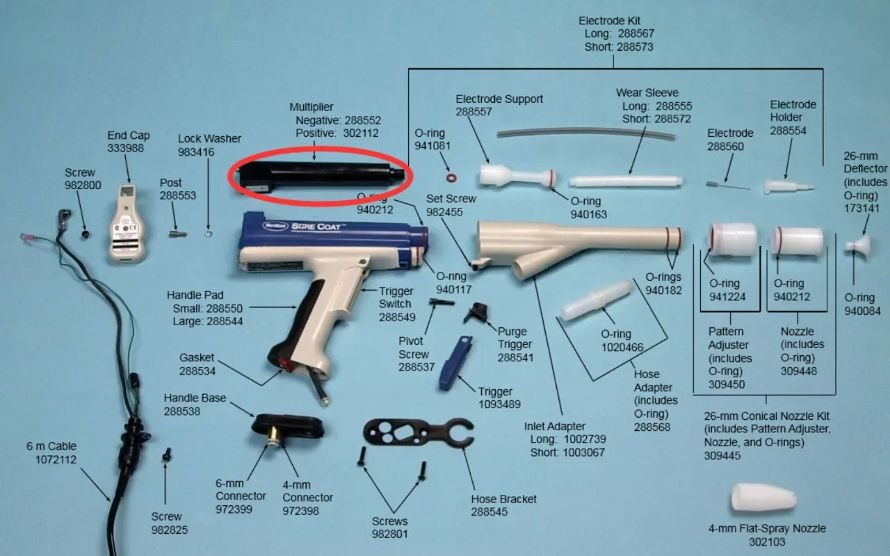 Плоское распылительное сопло Sure Coat толщиной 4 мм 302103 Пистолет-распылитель для