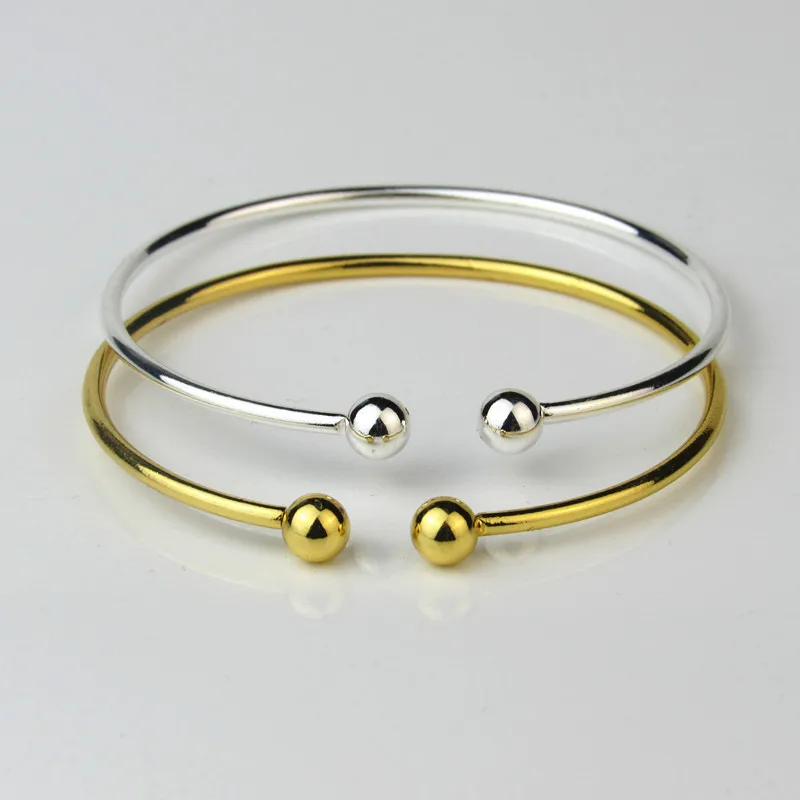 

Simple and versatile bracelet opening C-shaped double bead bracelet online store small gift giveaway bts for woman bracelets