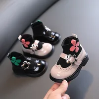 1-3 Year Baby Girl Princess Small Leather Shoes Spring And Autumn Soft Bottom Toddler Shoes Non-slip Baby Shoes