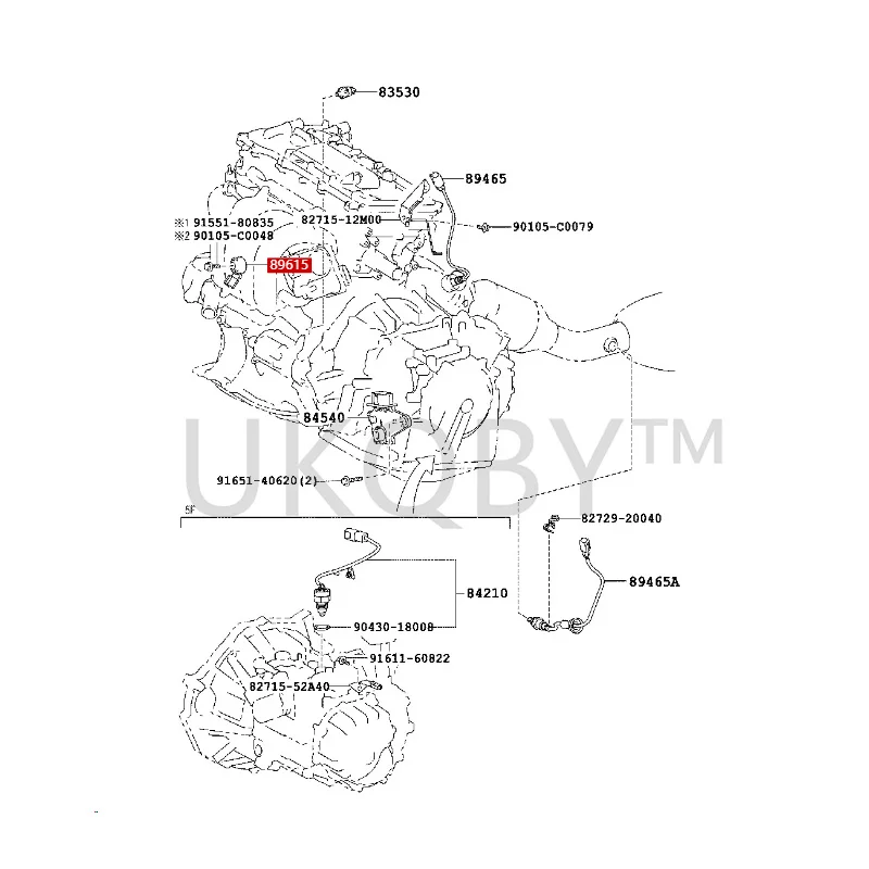 8961520090 Датчик контроля стука To yo ta Corolla Prado Previa