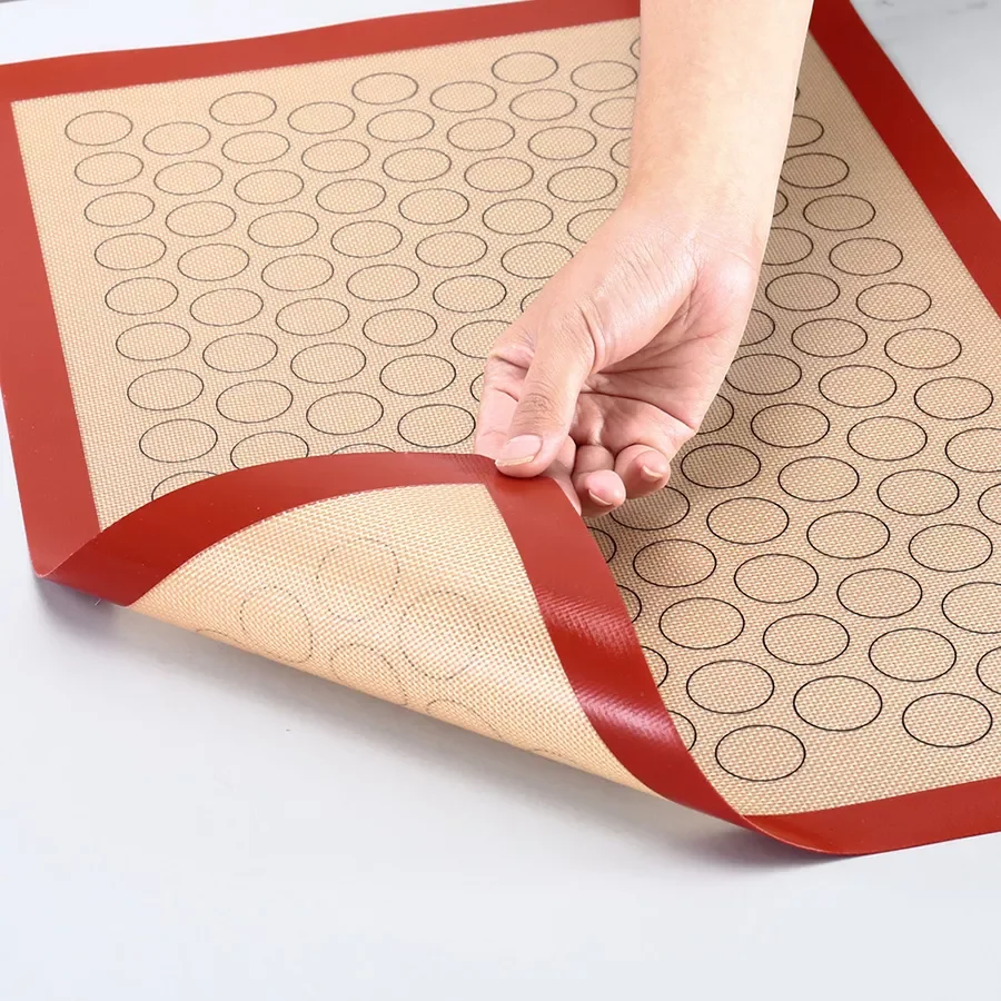 

Macaron Baking Mat - for Bake Pans - Macaroon/Pastry/Cookie Making - Professional Grade Nonstick