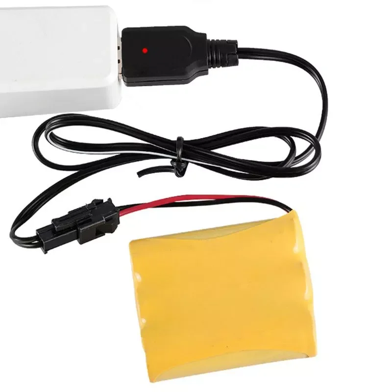 

1PCS 3.6V 2P 250mA SM plug USB Charger with Led Charge Indicator Lamp For NiMH NiCD RC Car Robot Toys Battery Pack