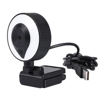 autofocus beauty hd microphone 4k 1080p led webcam with ring light webcam light skype twitch instagram face cam for broadcast