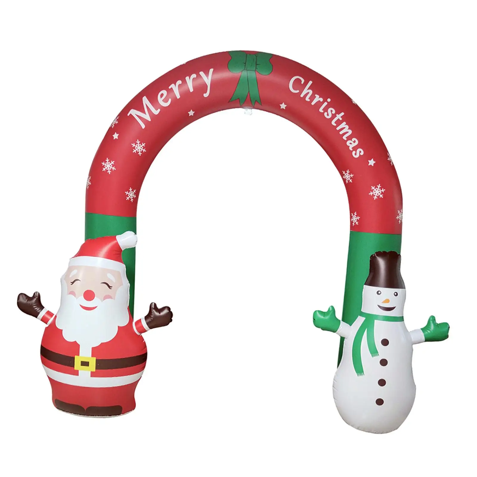 

8ft Inflatable Christmas Arch Santa and Snowman for Lawn Garden Layout Props