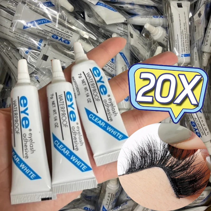 20 шт. клей для наращивания накладных ресниц водостойкий Быстросохнущий