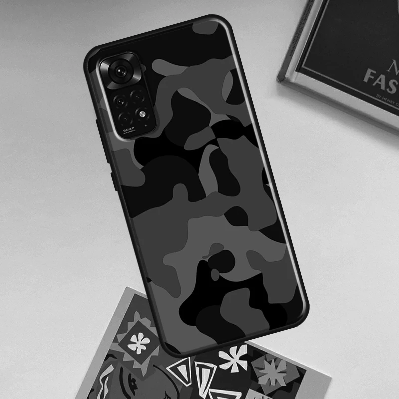 Фото Чехол-накладка Night Dark Camo Military Camouflage для Xiaomi Redmi Note 14 Pro 13 12 11 9 10 15 Pro Plus Redmi 15C 14C 13C 10C 12C №5