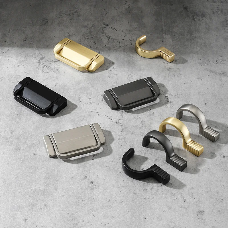 

Metal Furniture Drawer Door Pull Cabinet Handle Kitchen Cupboard Wardrobe Simple Modern House Room Dresser Closet Knob Gold