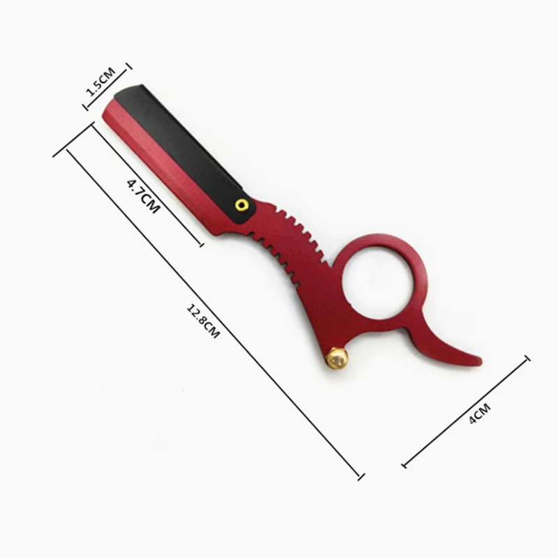 Складной парикмахерский бритвенный станок для стрижки бороды бровей