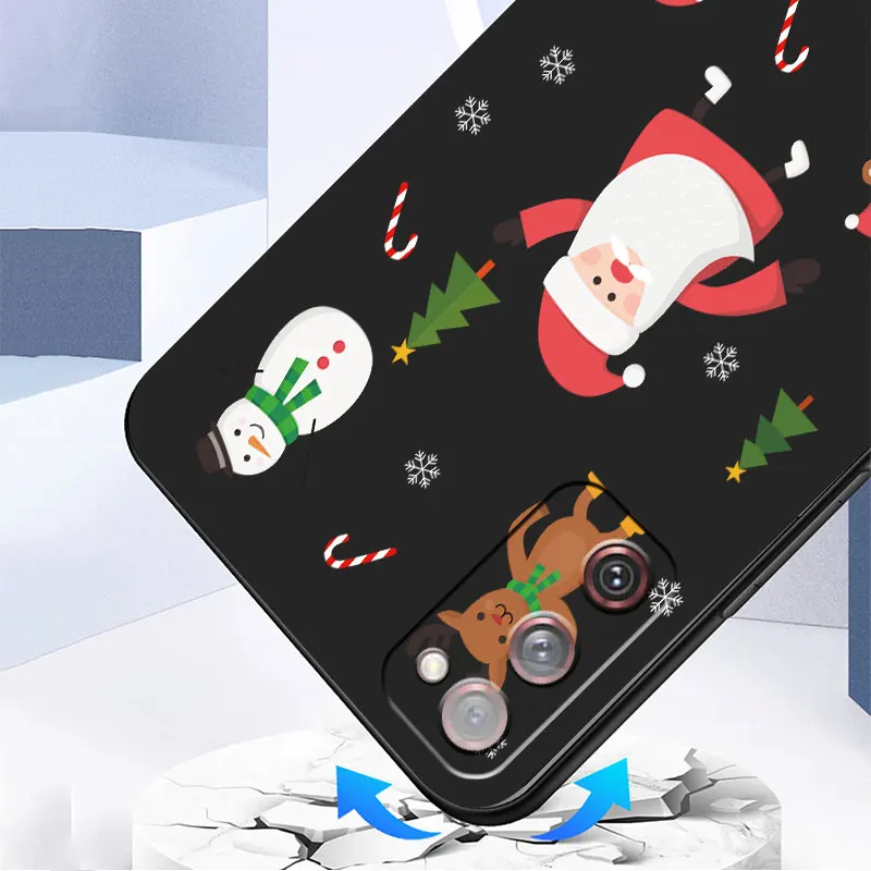 Фото Милый мультяшный Рождественский чехол с куклой для Samsung Galaxy S22 S23 Ultra S20 S21 FE S10 S9 Plus Note 20 10 Lite, мягкий чехол для телефона №2