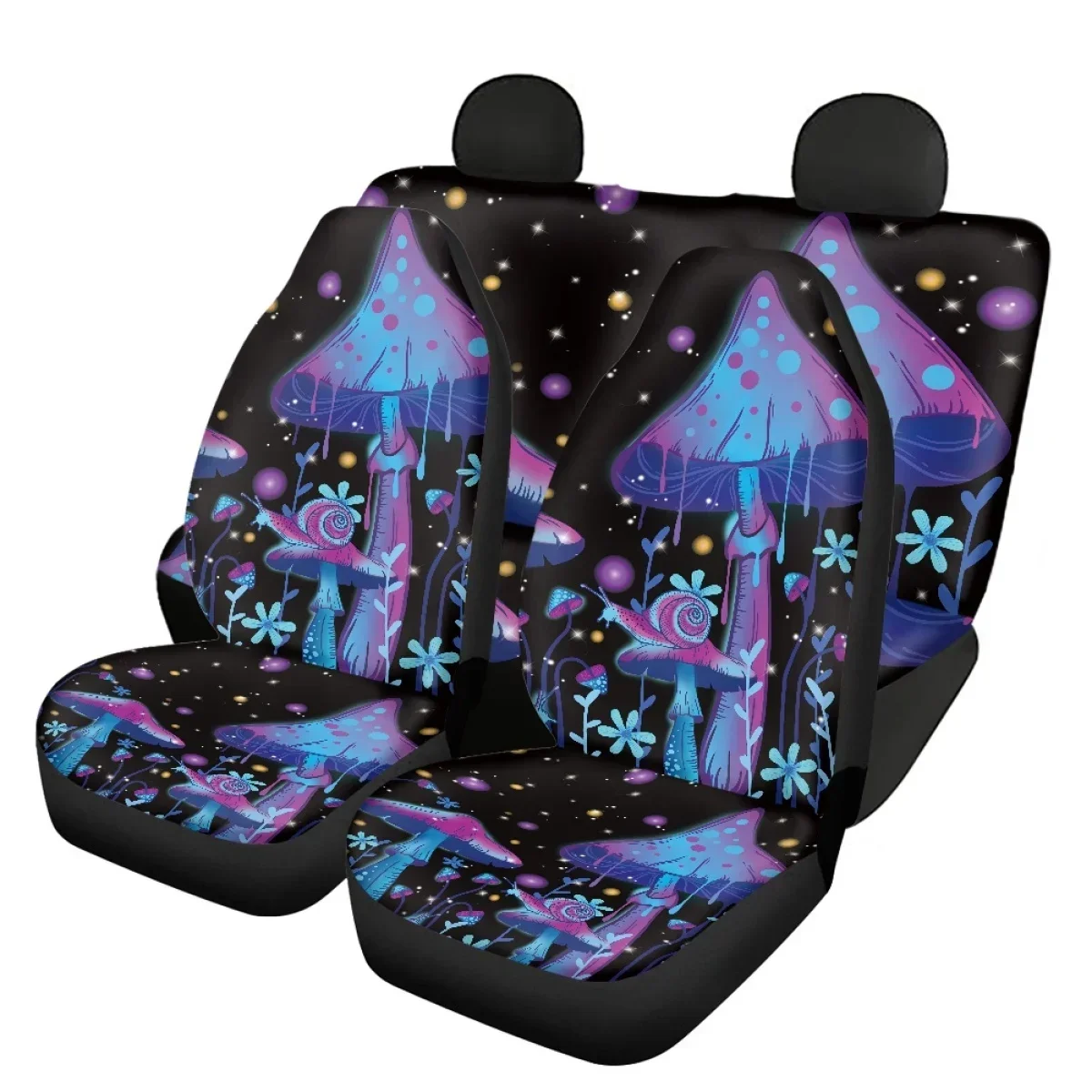 Иллюзионный грибной чехол на автомобильное сиденье полный комплект декор