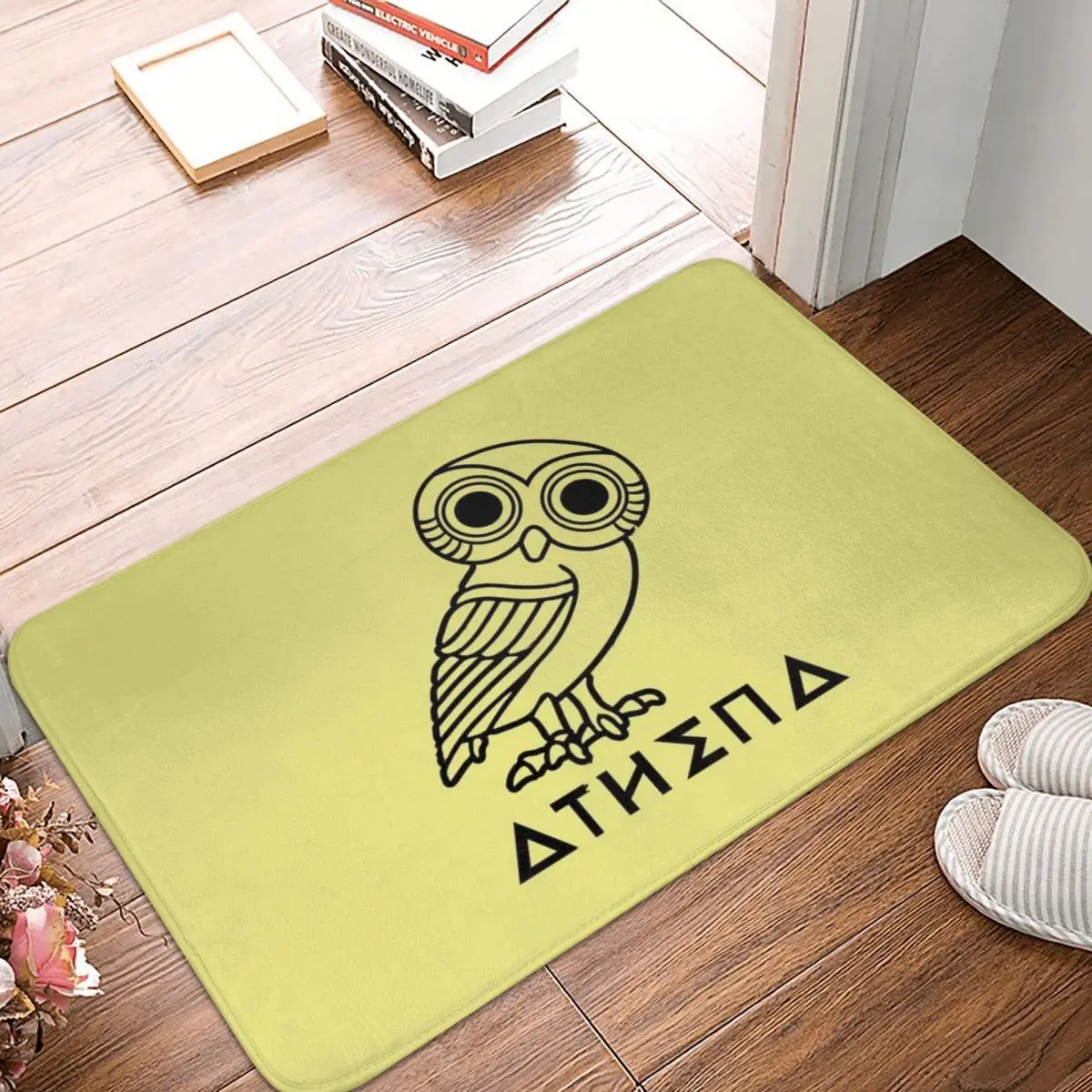 

Athena Bath Door Mat Greek Mythology Rug Carpet Decor Entrance Living Room Home Kitchen Bedroom Water Oil Proof Balcony Bathmat