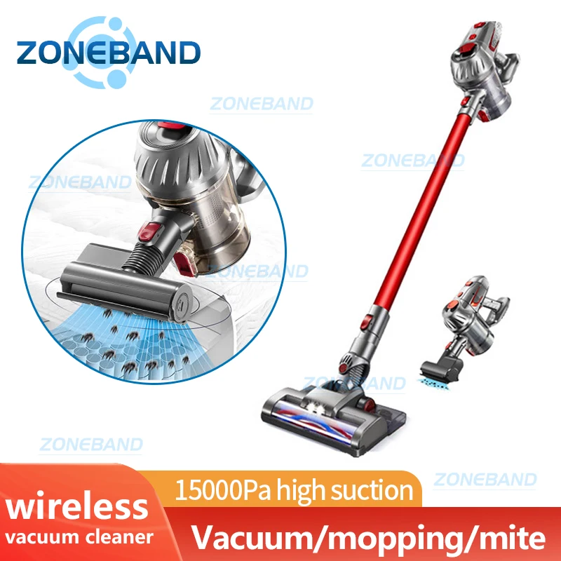 

Hand Held Wireless Vacuum Cleaner for Car Strong Suction Mite Removal Dust Collector Aspirator Electric Mop Smart Home Appliance