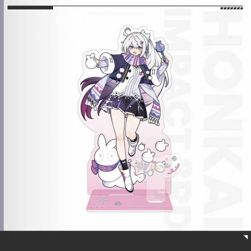 Honkai Impact 3 Valkyrie серебристый зимний смешной снег акриловая фигурка стенд модель