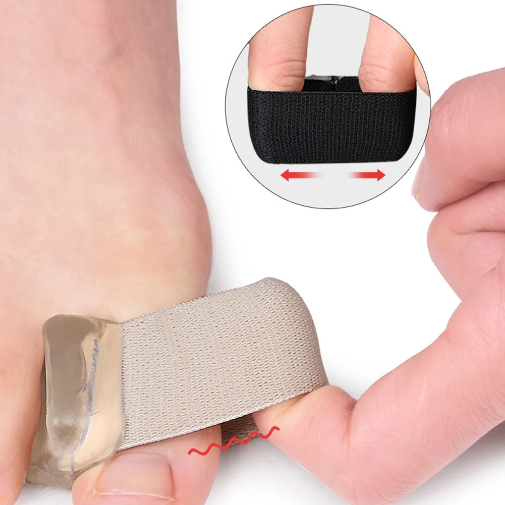 2Pcs=1Pair Silicone Toes Separator Bunion Bone Ectropion Adjuster Toes Outer Appliance Foot Care Tools Hallux Valgus Corrector