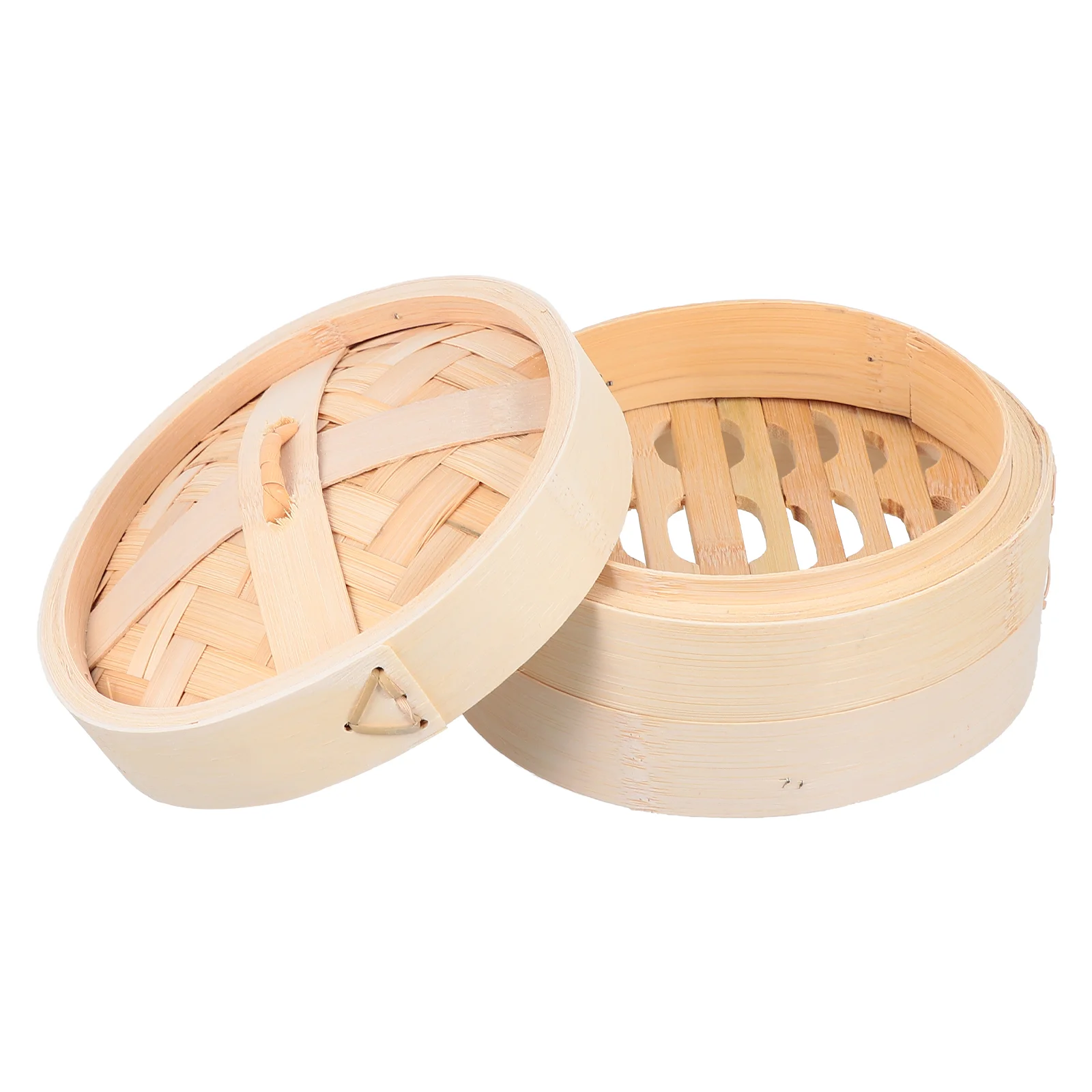

Stainless Steel Steamer Basket Bamboo Rice Dumpling Steaming Dumplings Binaural