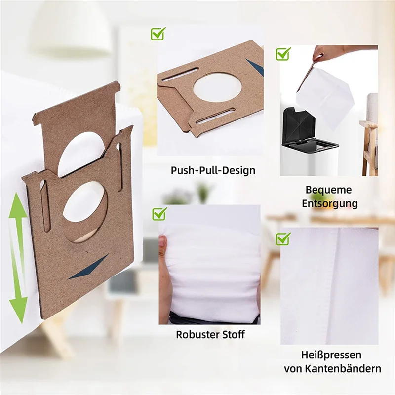 Набор из 10 мешков для пылесосов Ecovacs Deebot N8 + Pro Ozmo T8 AIVI T9 Yeedi Vac