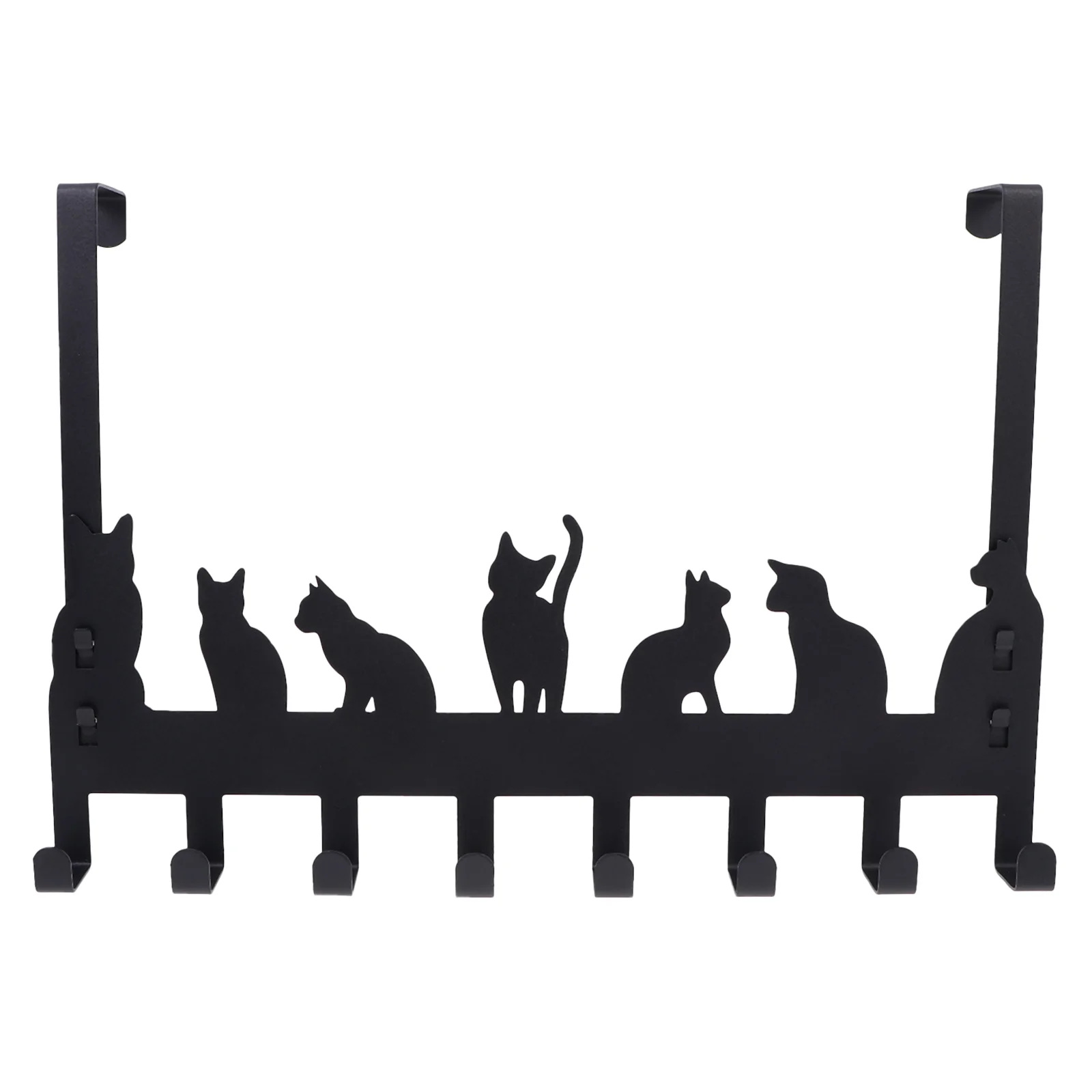 

Coat Hook Cabinet Hooks Bathroom Wall Punching-free No Clothing Hanger Wall-mounted Iron Hanging Door Back Hat