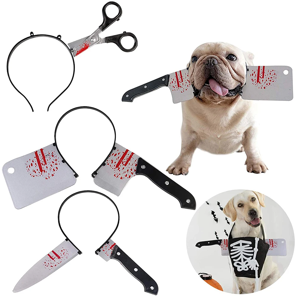 1 шт. головная повязка на Хэллоуин кровавый кухонный нож игольчатая трубка