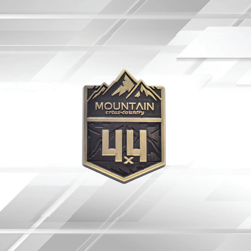 

Автомобиль Горный 4X4 Внедорожные значки Эмблема Металлические наклейки Наклейки Декор решетки для Jeep Wrangler Compass Grand Cherokee Patriot