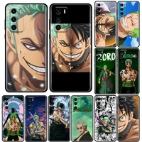 anime one piece roronoa zoro phone case for huawei p10 p20 p30 p40 p50 p50e p smart 2021 pro lite 5g plus tpu case cover bandai